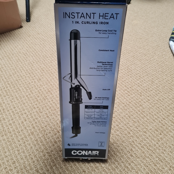 Conair Instant Heat Curling Iron; 1 Inch 30 Second Heat Up New - Picture 4 of 6